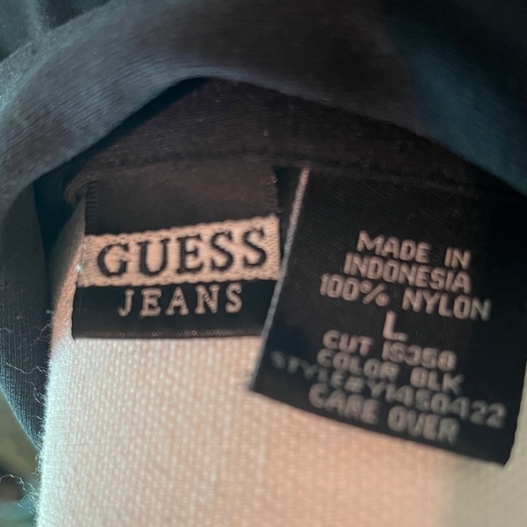 Guess Black Ruffle-Front Button Down Top - Picture 2 of 3